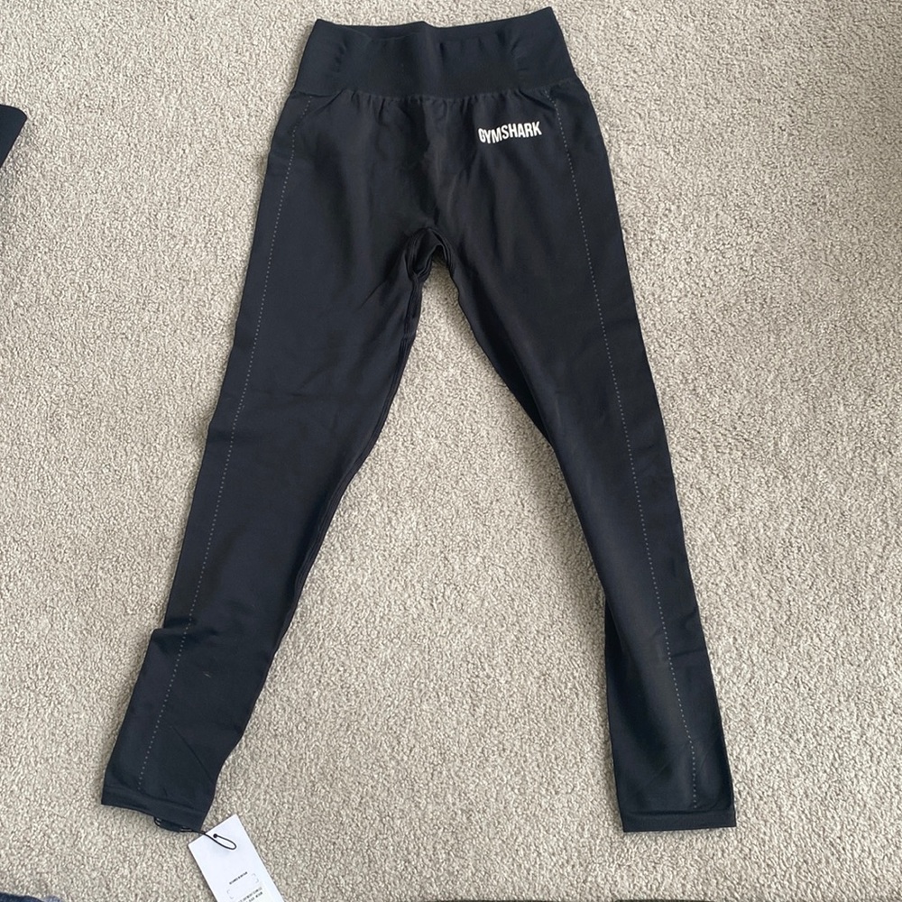 NWT GymShark Breeze Lightweight Seamless Tights - Black